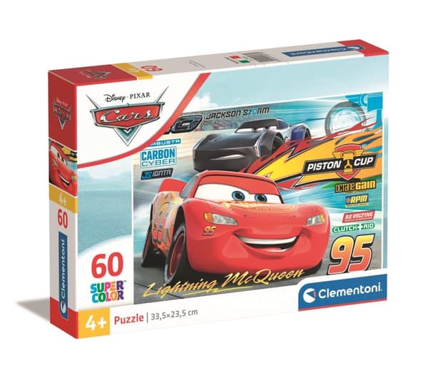 Clementoni 60 brikker Puslespil Børn Biler 3