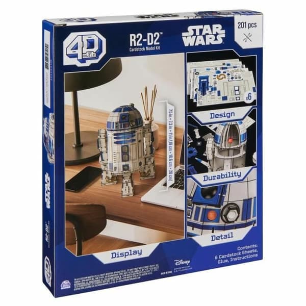 Konstruktionsspil Star Wars R2-D2 201 Dele 19 x 18,6 x 28 cm Hvid Multifarvet