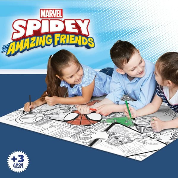 Børne Puslespil Spidey Dobbeltsidet 24 Dele 70 x 1,5 x 50 cm (6 enheder)