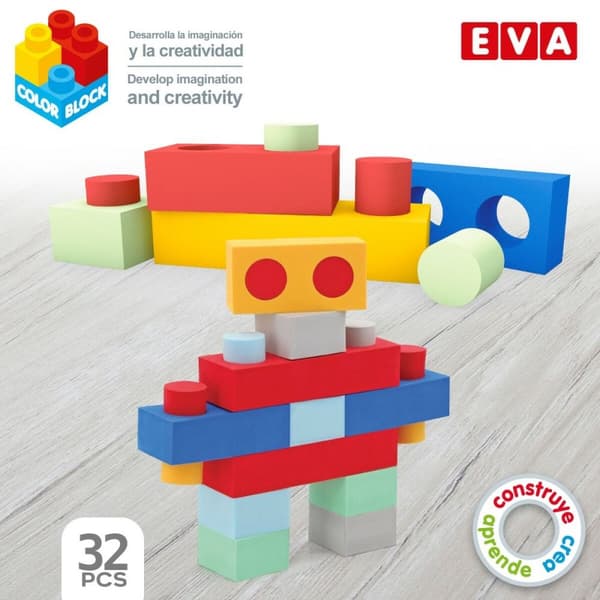 Byggeblokke Color Block 32 Dele EVA (4 enheder)