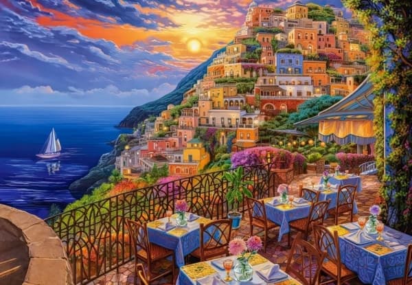 Smarton Puzzle 1500 brikker Romantisk kveld i Positano, Italia