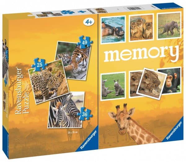 Puzzle 3in1 Wild Animals