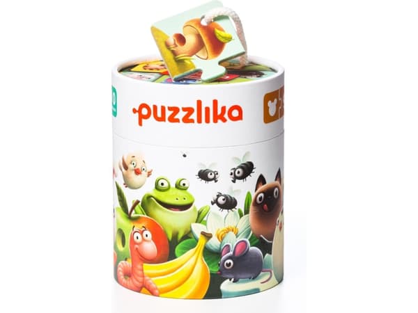 Levenya Puzzlika. Puzzle duo - Co jedzą zwierzątka (30624466)