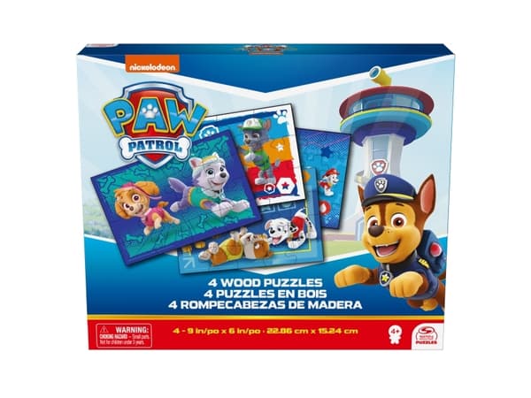 Paw Patrol Wood Puzzles 4 pack