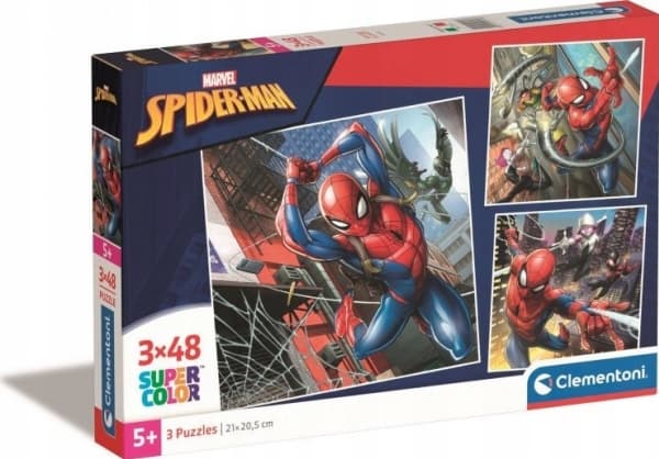 Puslespil Spider-Man, 3x48 brikker