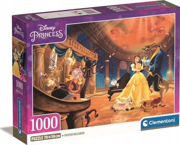 Clementoni CLE pussel 1000 Compact Disney Princess 39854
