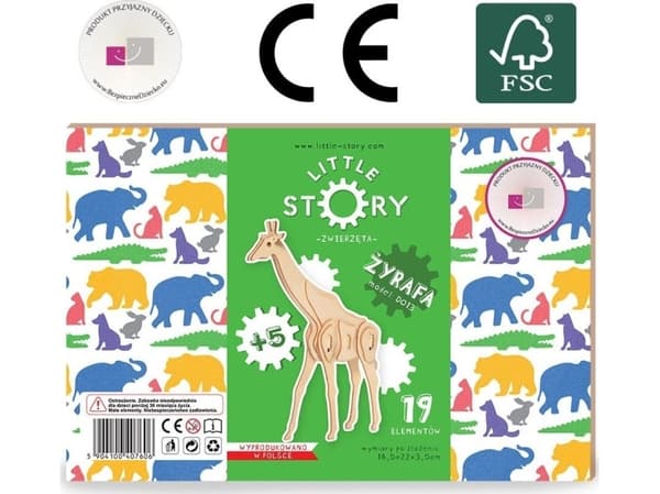 Little-Story Little Story Trepuslespill 3D-modell - Giraffe