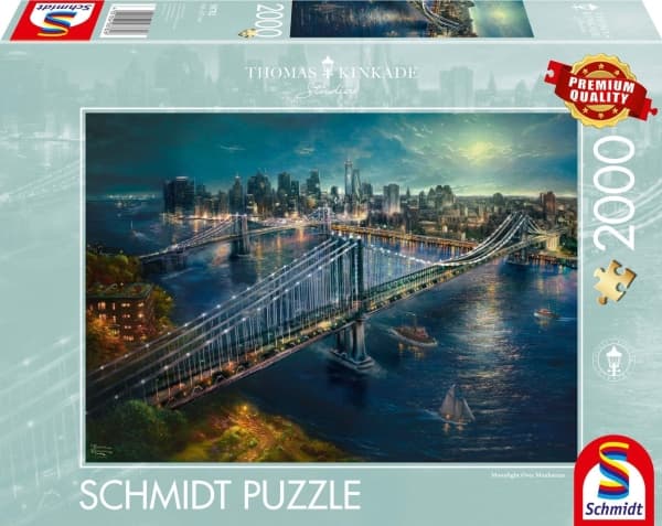 Schmidt Spiele Puzzle PQ 2000 THOMAS KINKADE ¦wiatło księżyca G3