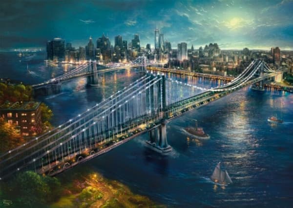 Schmidt Spiele Puzzle PQ 2000 THOMAS KINKADE ¦wiatło księżyca G3