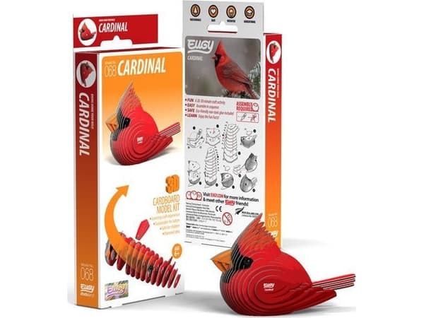 Fat Brain Toys Scarlet Cardinal Eugy. Øko 3D-puslespill