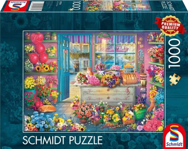 Schmidt Spiele Pussel PQ 1000 Kwiaciarnia G3