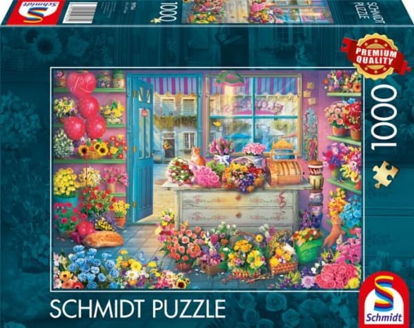 Schmidt Spiele Pussel PQ 1000 Kwiaciarnia G3