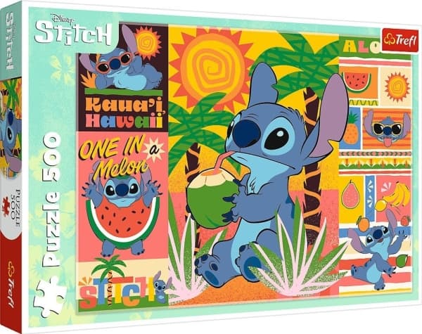 Trefl Pussel 500 element Semester med Stitch Lilo och Stitch
