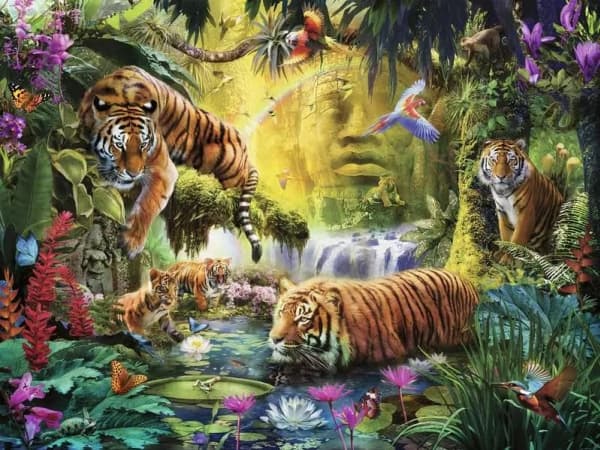 Palapeli Ravensburger Calm Tiger