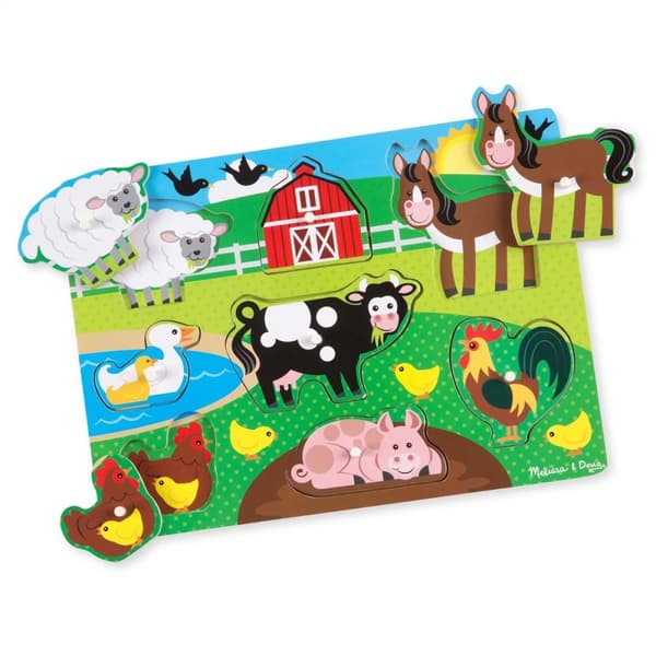 Melissa & Doug Puinen palapeli maatilan eläimet