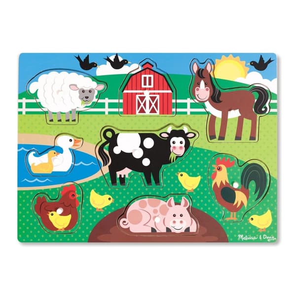 Melissa & Doug Puinen palapeli maatilan eläimet
