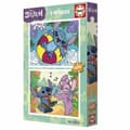 Miniatyrbillede 2 af 4: Sæt med 2 Puslespil Stitch 100 Dele