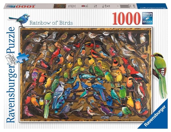 Ravensburger Pussel - Fåglarnas regnbåge, 1000 bitar (12000281)