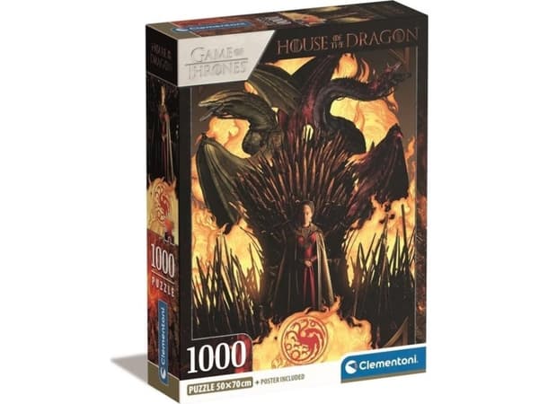 Clementoni Puzzle Compact House Of The Dragon 1000 elementów (39904)