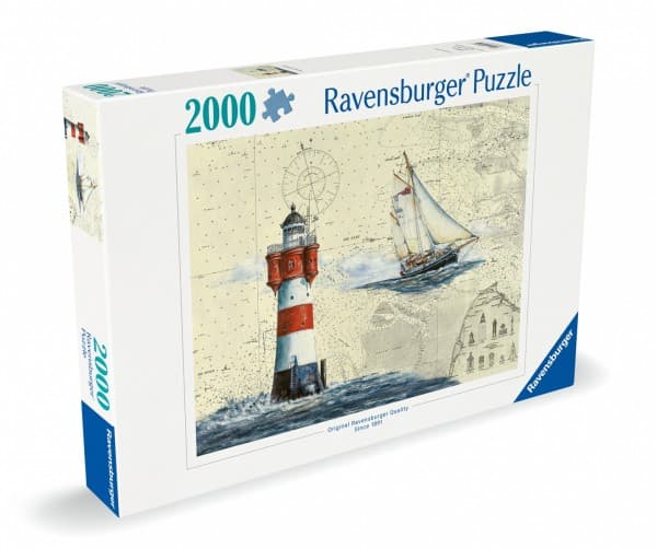 Puslespill Ravensburger Puslespill 2000 deler Seiling, fyrtårn