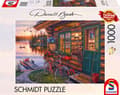 Miniatyrbild 1 av 3: Schmidt Spiele Jigsaw Puzzle PQ 1000 DARREL BUSH Domek nad jeziorem G3
