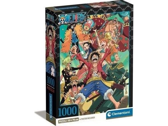 Clementoni One Piece, 1000 styck, Tecknade serier, 18 År