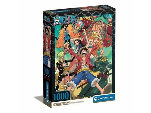 Clementoni One Piece, 1000 styck, Tecknade serier, 18 År