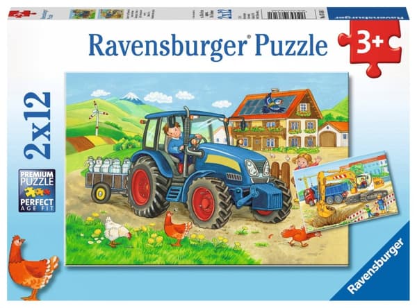 Ravensburger Hårdt på arbejde 2x12p - 07616
