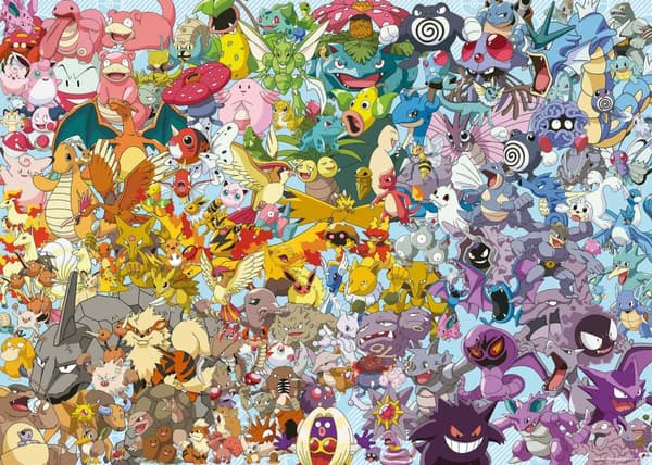 Pokemon Challenge Puslespil 1000 brikker