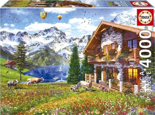Puslespill 4000 Hus i Alpene