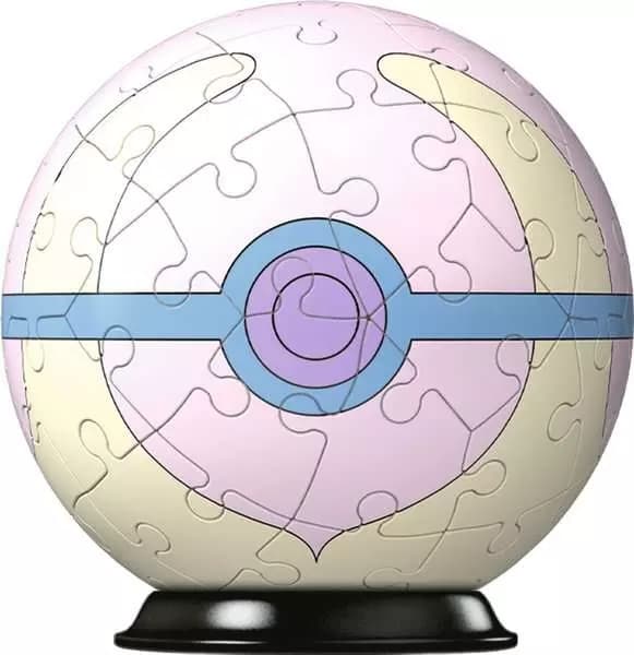 Pokemon Pusselboll 3D 55 bitar Heal Ball (Vit)
