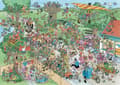 Miniatyrbillede 2 af 2: Jan van Haasteren Pussel Big Garden birdwatch  1000 bitar