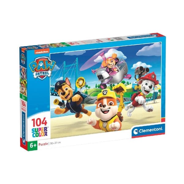 Clementoni Supercolor Puslespil Paw Patrol 104 stykker