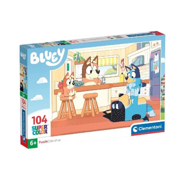 Clementoni Supercolor Puslespil Bluey 104 stykker