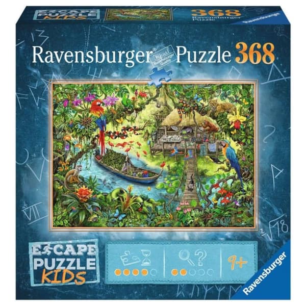 Ravensburger Puzzle Escape Kids Jungle 368 brikker