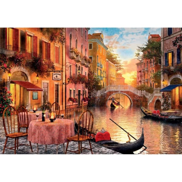 Clementoni højkvalitets samling puslespil + plakat Venedig 1000 brikker