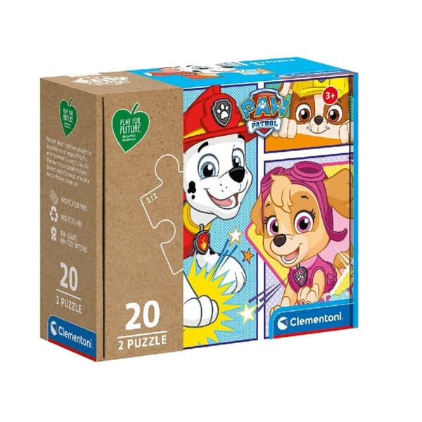 Clementoni Puzzle Paw Patrol 2x20 brikker
