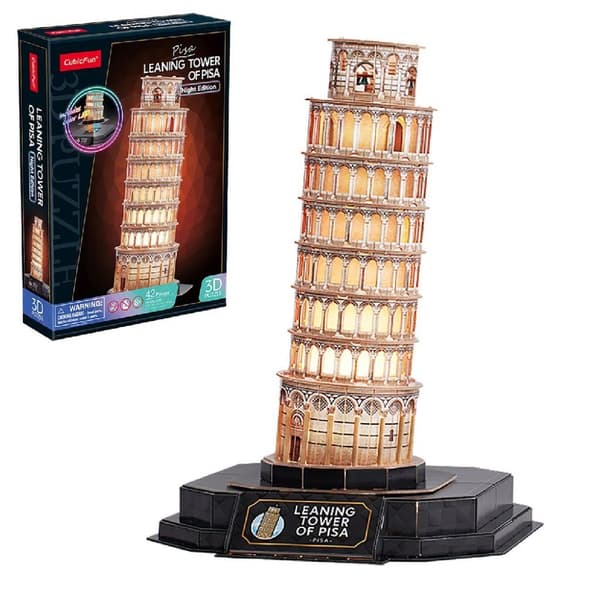 Cubic Fun 3D-pussel Pisa + Light 42 bitar