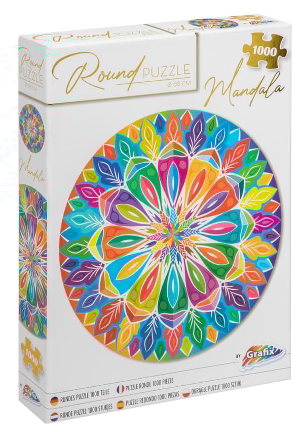 Grafix Mandala Runt Pussel 1000 bitar