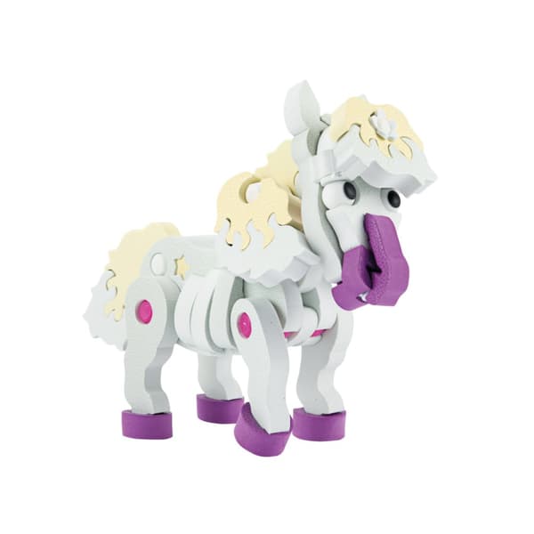 Toi-Toys 3D-puslespilskonstruktion Skumhest gør-det-selv-sæt S