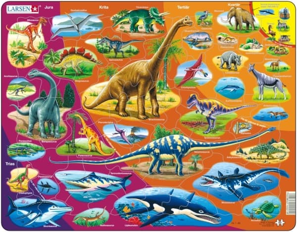 Rampussel Dinosaurier Larsen 85 bitar