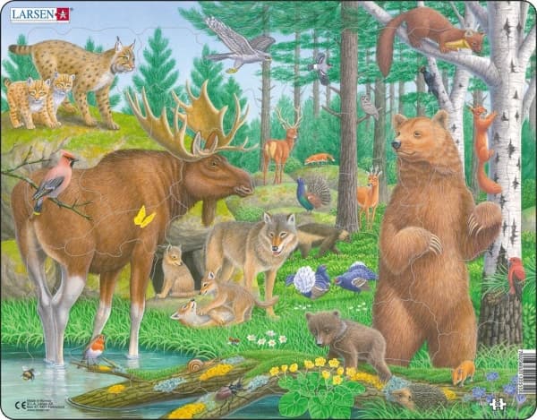 Rampussel Skogsdjur Larsen 29 bitar