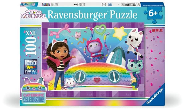 Gabby's Dollhouse Puslespill 100 brikker XXL, Ravensburger