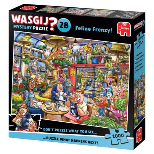 Wasgij? Mystery #28 - Feline Frenzy! 1000 Bitar