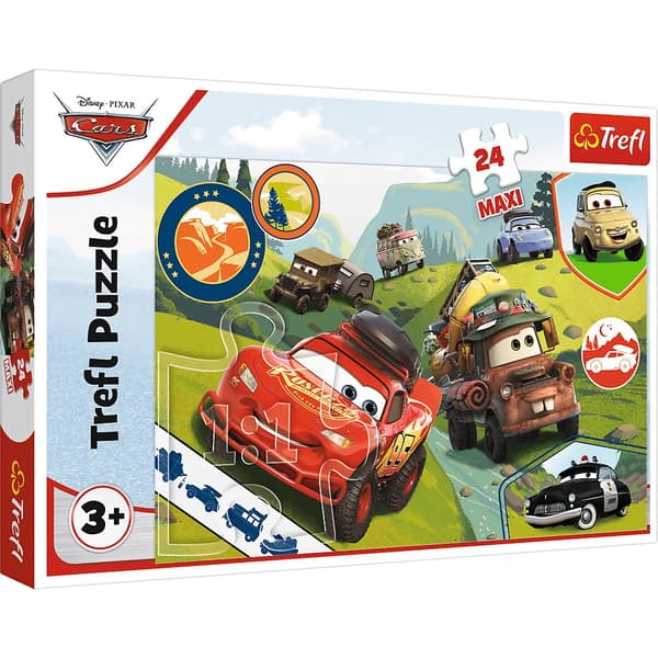Trefl: Biler 24 Maxi Brikker