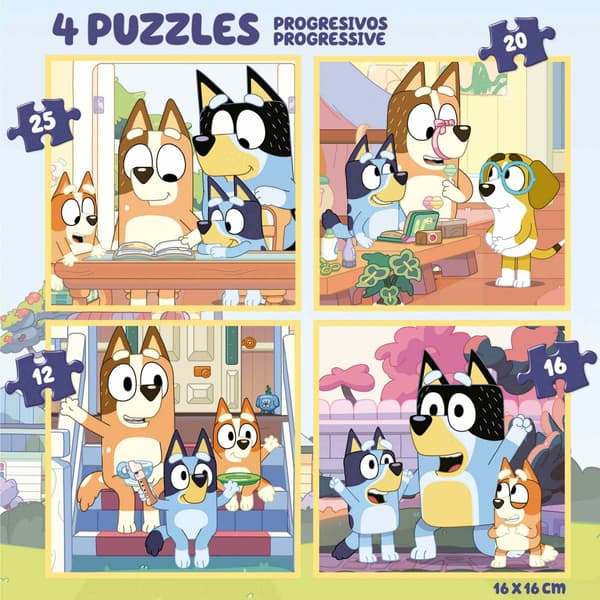 Puslespil: Bluey 12-25 Brikker