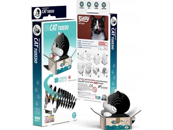 Fat Brain Toys Kotek Tuxedo Eugy Eko Układanka 3D