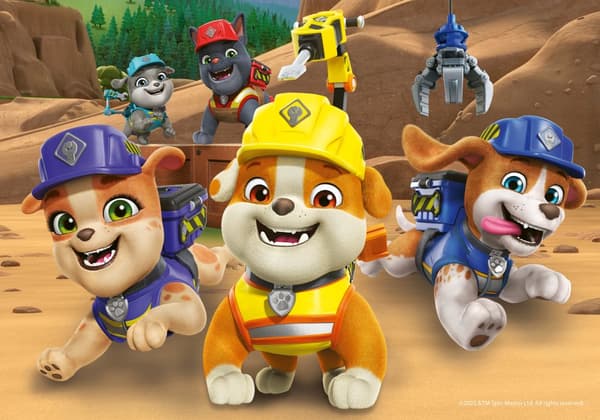 Rubble & Crew Team in Action! Pussel 2x12 bitar, Ravensburger