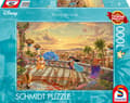Miniatyrbillede 1 af 2: Disney Jasmine Dancing in the Desert Sunlight Pussel 1000 bitar, Schmidt