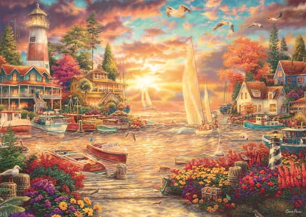 Pussel Lakeside morning tranquillity 1000 bitar, Schmidt